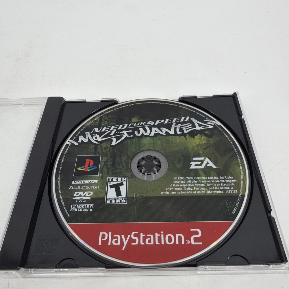Need for Speed: Most Wanted PS2 (PS2 PlayStation 2) - Tested. Works. Disc Only